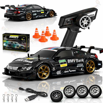 1:16 Scale 4WD RC Drift Car – Pro Edition with LED Lights & Drift Tires