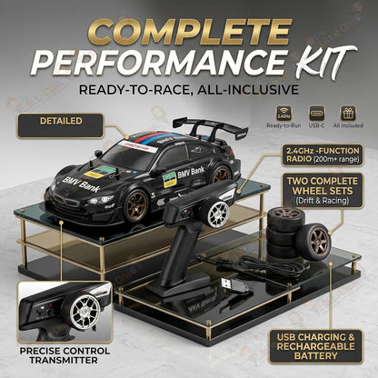 1:16 Scale 4WD RC Drift Car – Pro Edition with LED Lights & Drift Tires