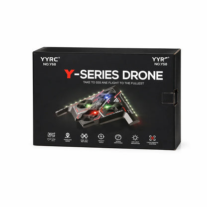 Y-Series Mini RC Drone with 2.4GHz Remote Control, LED Lights & 360° Stunt Spin