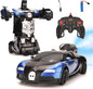 Transform Robot Remote Control Car with Cool Spray (Blue)