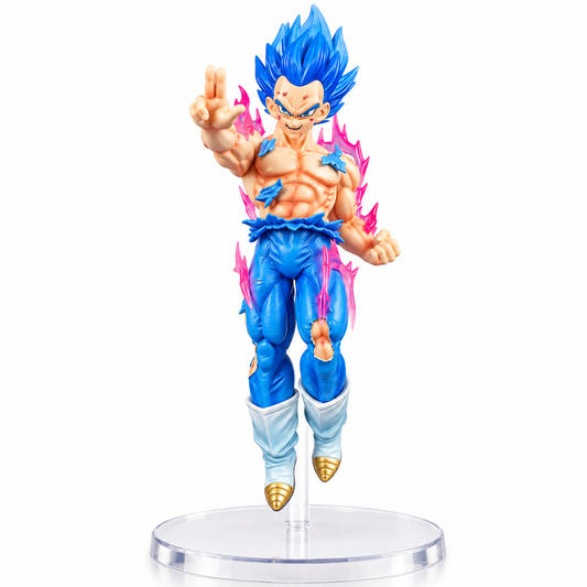 Super Saiyan Blue Anime Action Figure 20cm with Energy Effects