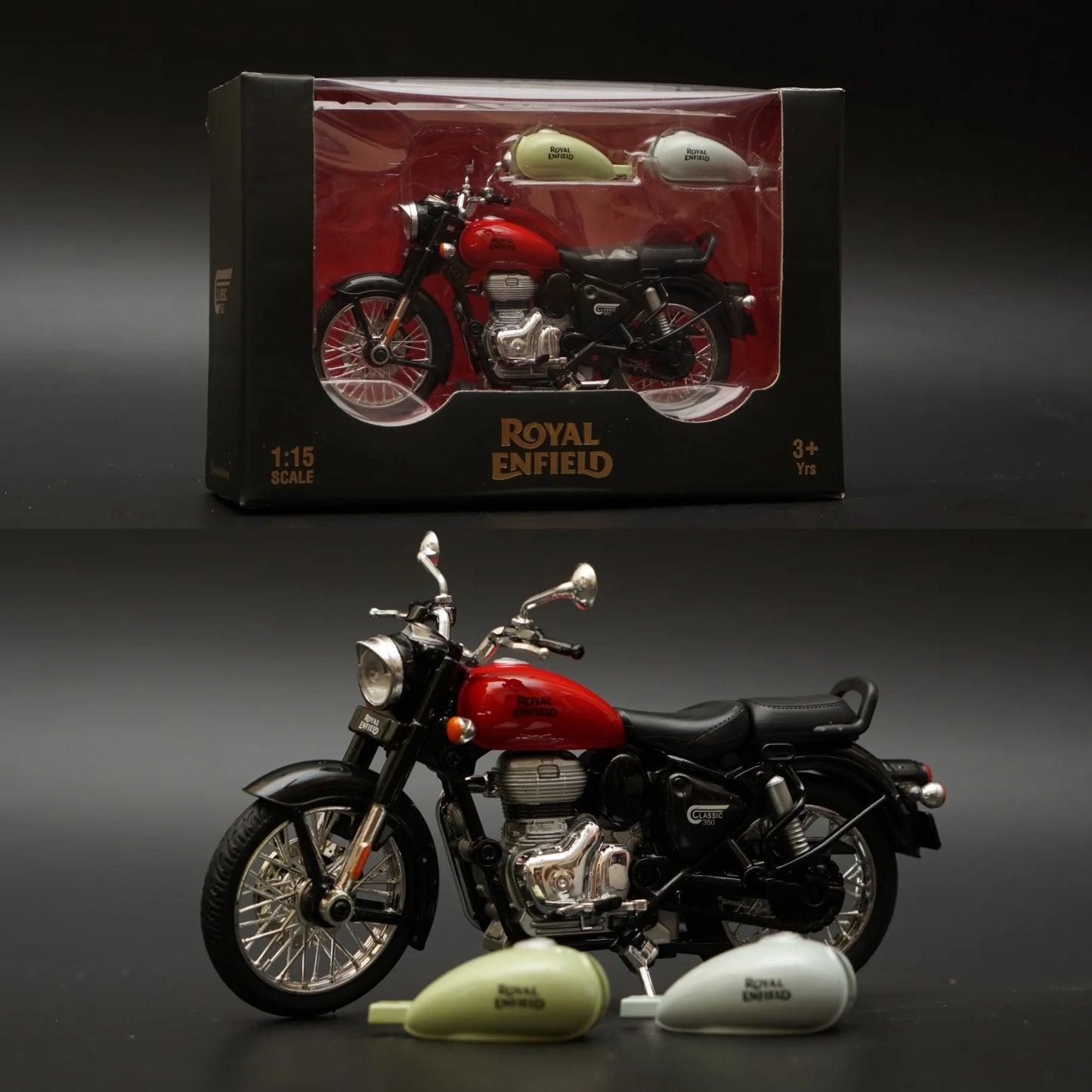 Royal Enfield Classic 350 Die-Cast Motorcycle Model – 1:15 Scale Collectible Bike