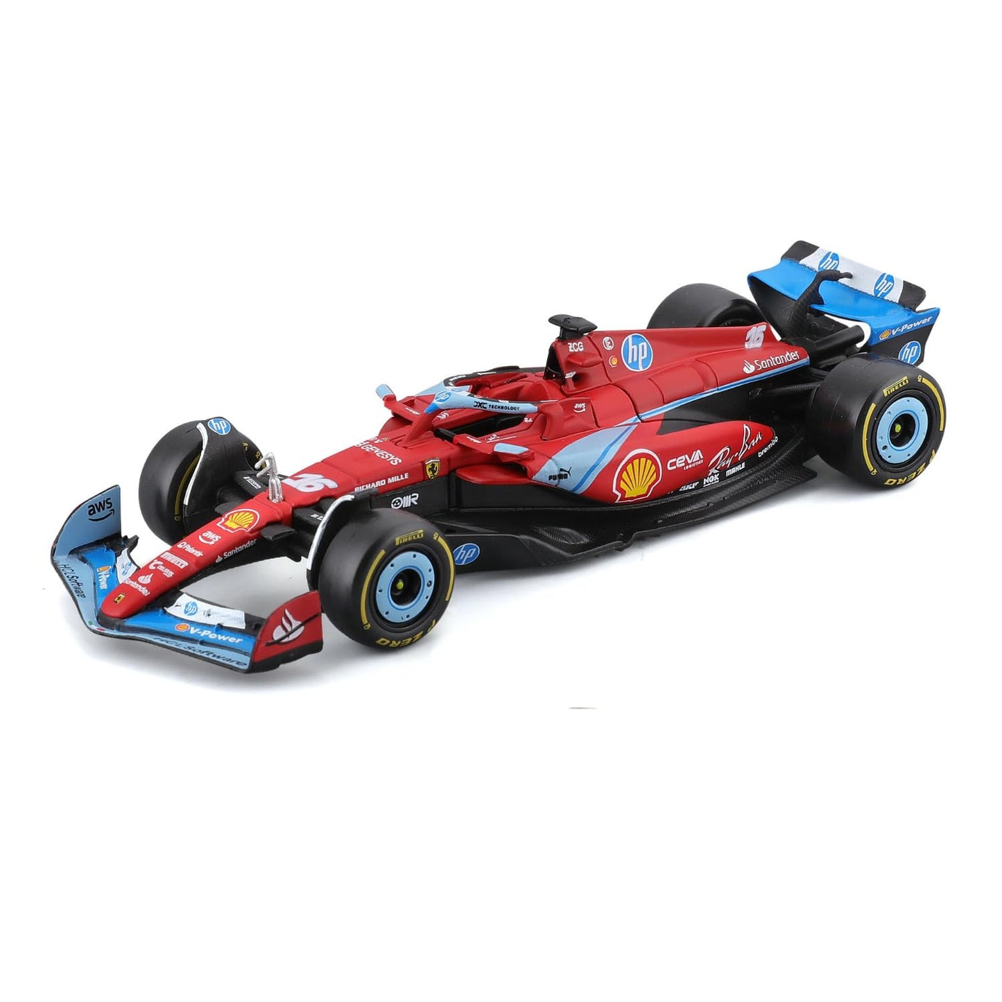 Burago Ferrari SF-24 Formula 1 -  1:43 Scale Diecast Model Car