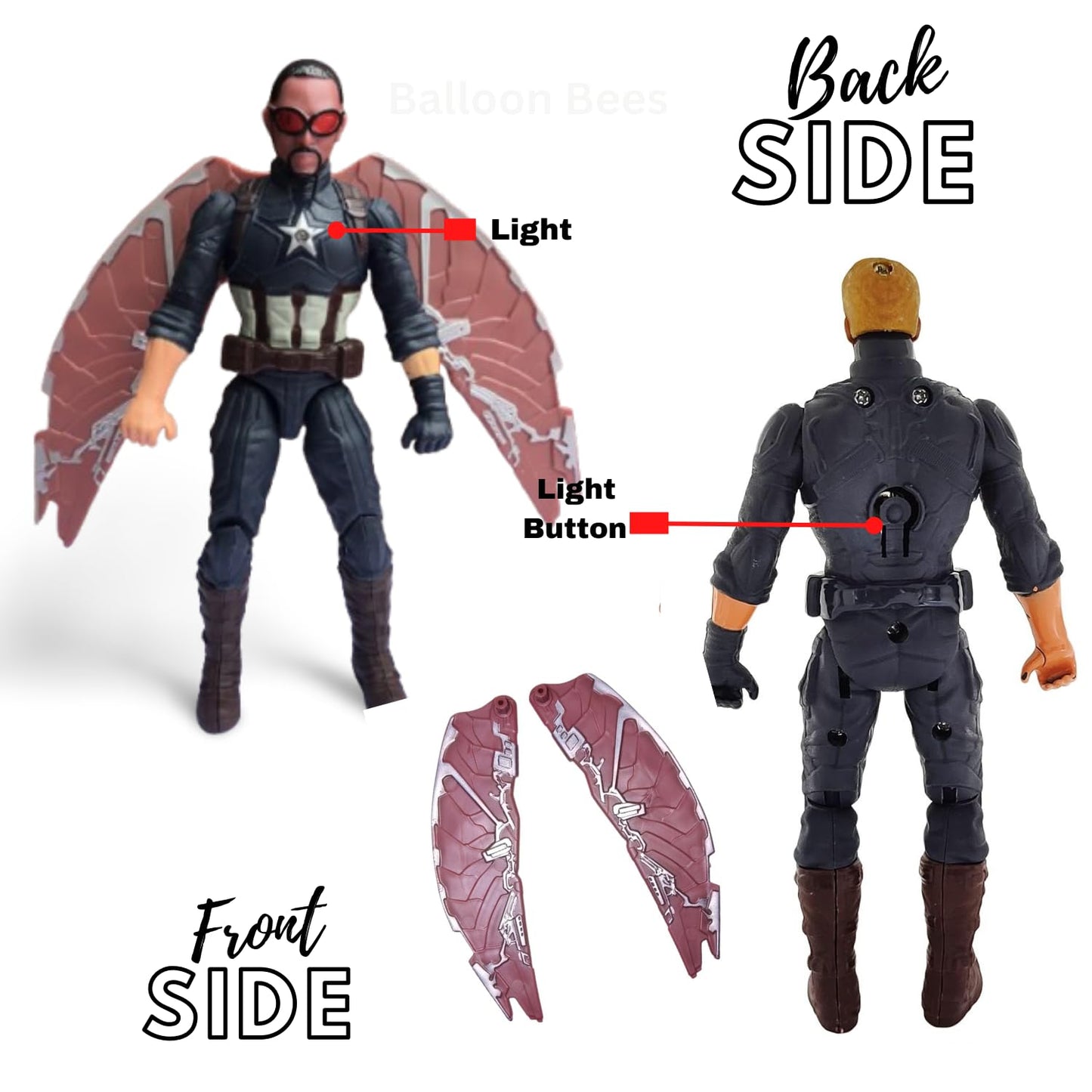 Action Figure with Lights (Captain Brave)
