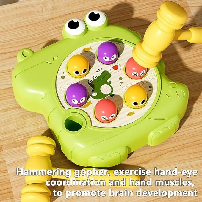 Crocodile Design Whack-a-Mole Toy for Toddlers. (Assorted Colours)