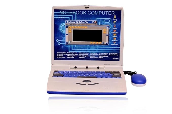 English Learning Mathematics 22 Activities in Laptop Notebook Computer Toy and Games & Music Fun Toy for Kids