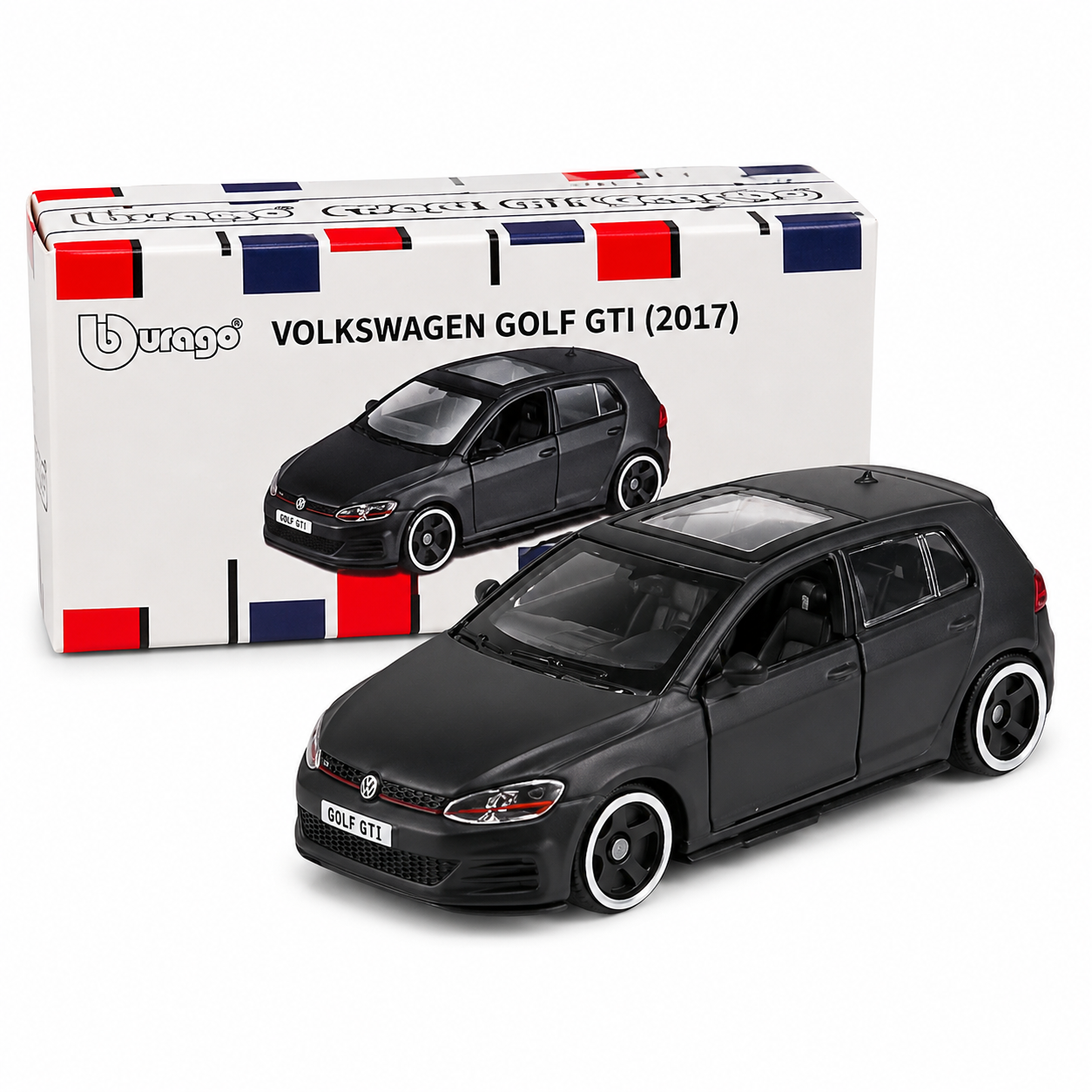 Official Bburago Volkswagen Golf GTI (2017) - 1 : 64 Diecast Scale Model
