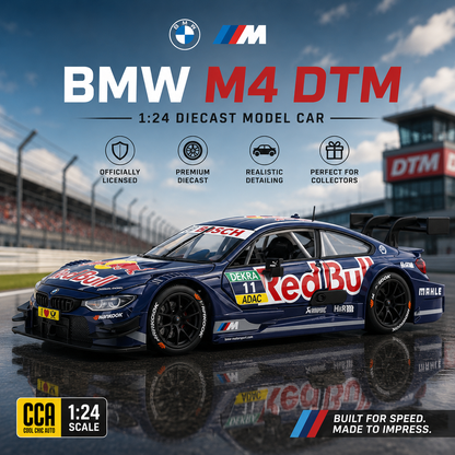 CCA BMW M4 DTM Red Bull Racing 1:24 Scale Licensed Diecast Model Car