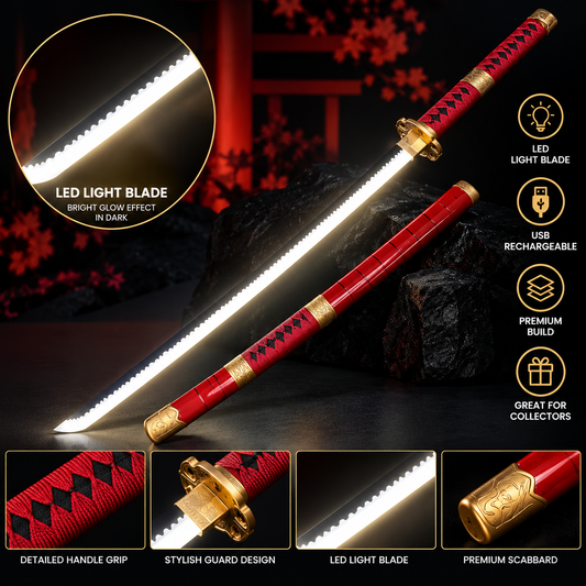 104 Roronoa Zoro Sandai Kitetsu Neon Katana 104cm LED Katana