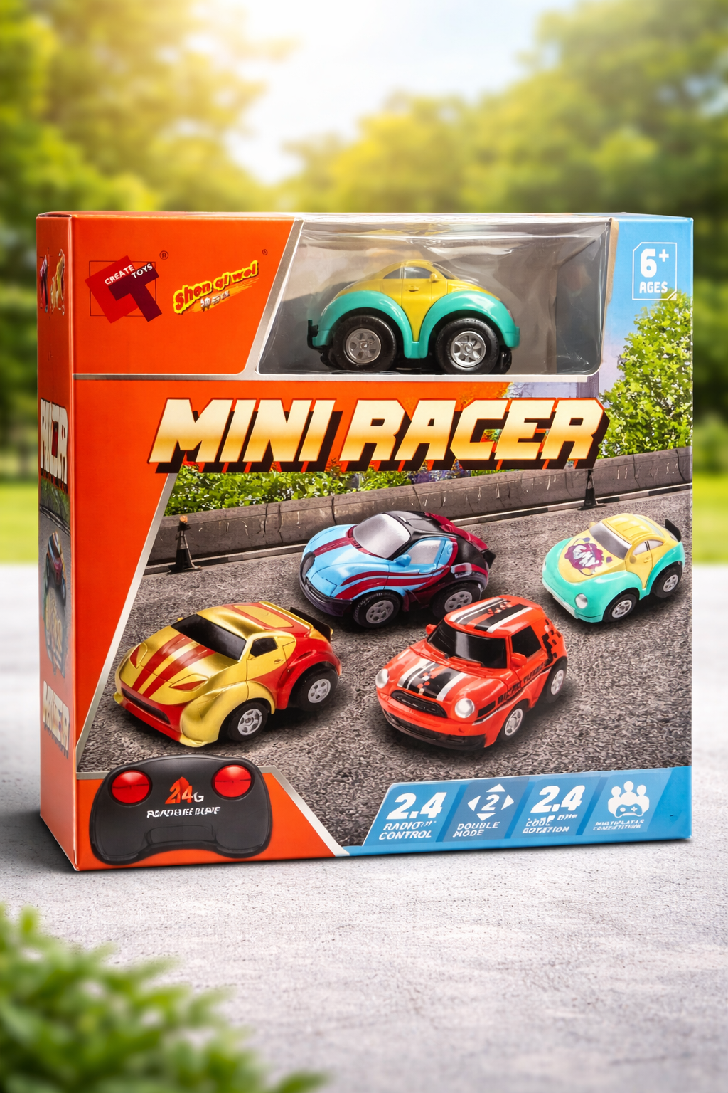 Mini RC Racer Car – DIY Assembly Remote Control Toy (2.4GHz)