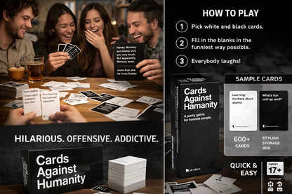 Cards Against Humanity-UK Edition All Expansion Packs (1 2 3 4 5 6) Family Party Card Game for Adult (Age: 18+, Players: 4)