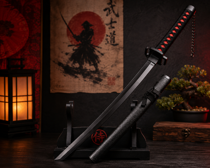 Anime Wooden Katana Sword – Black Edition | 104 CM- Bleech Ichigo