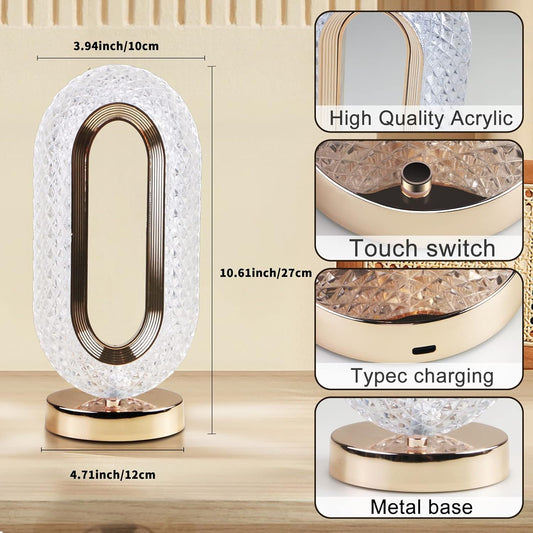 Crystal Lamp with Touch Control (Pack of 1)