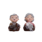 Cute Grandma & Grandpa Miniature Figurines – Desktop Decor & Cake Toppers