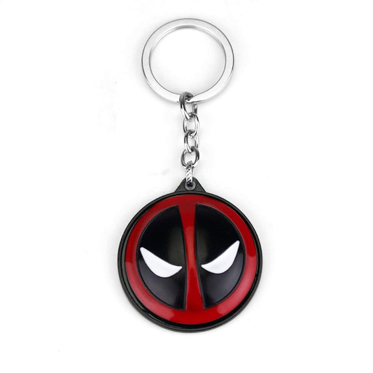 Techpro Metal Revolving Deadpool Keychain – Multicolor for Bike & Car