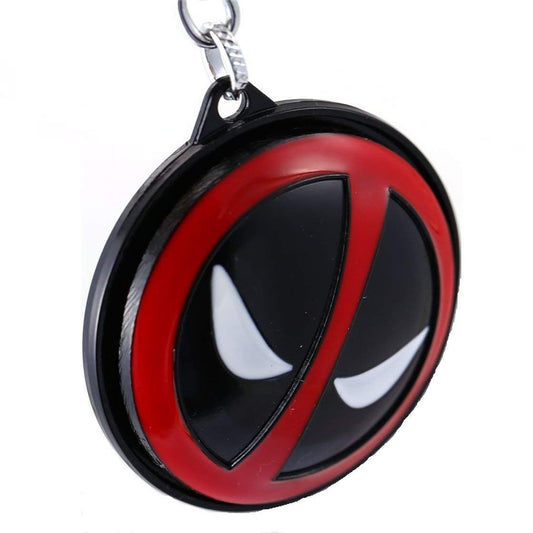 Techpro Metal Revolving Deadpool Keychain – Multicolor for Bike & Car
