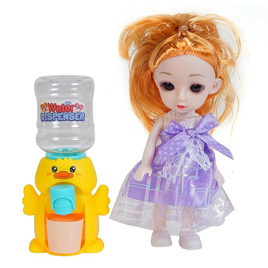 Water Dispenser Toy with Foldable Doll.(Assorted Colours)
