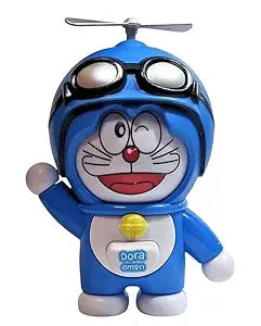 Cute Face Changing Doraemon Keychain with Bamboo Copter.