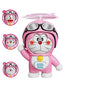 Cute Face Changing Doraemon Keychain with Bamboo Copter.