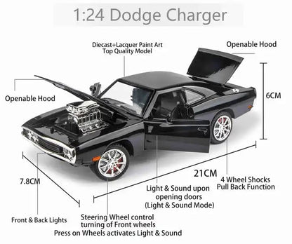 Dodge Charge F7 -Scale 1:24 (Red)