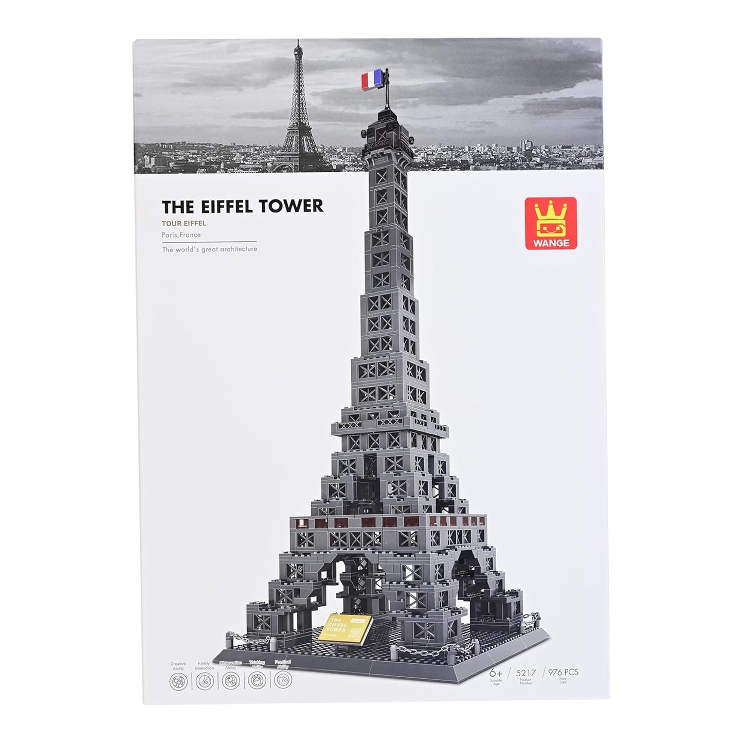 Eiffel Tower Building Blocks – 96 Pcs STEM Toy for Kids (6+)