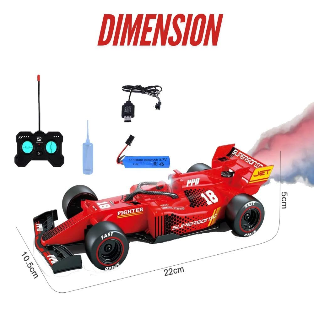 F1 Remote Control Race Car with Mist (Assorted)