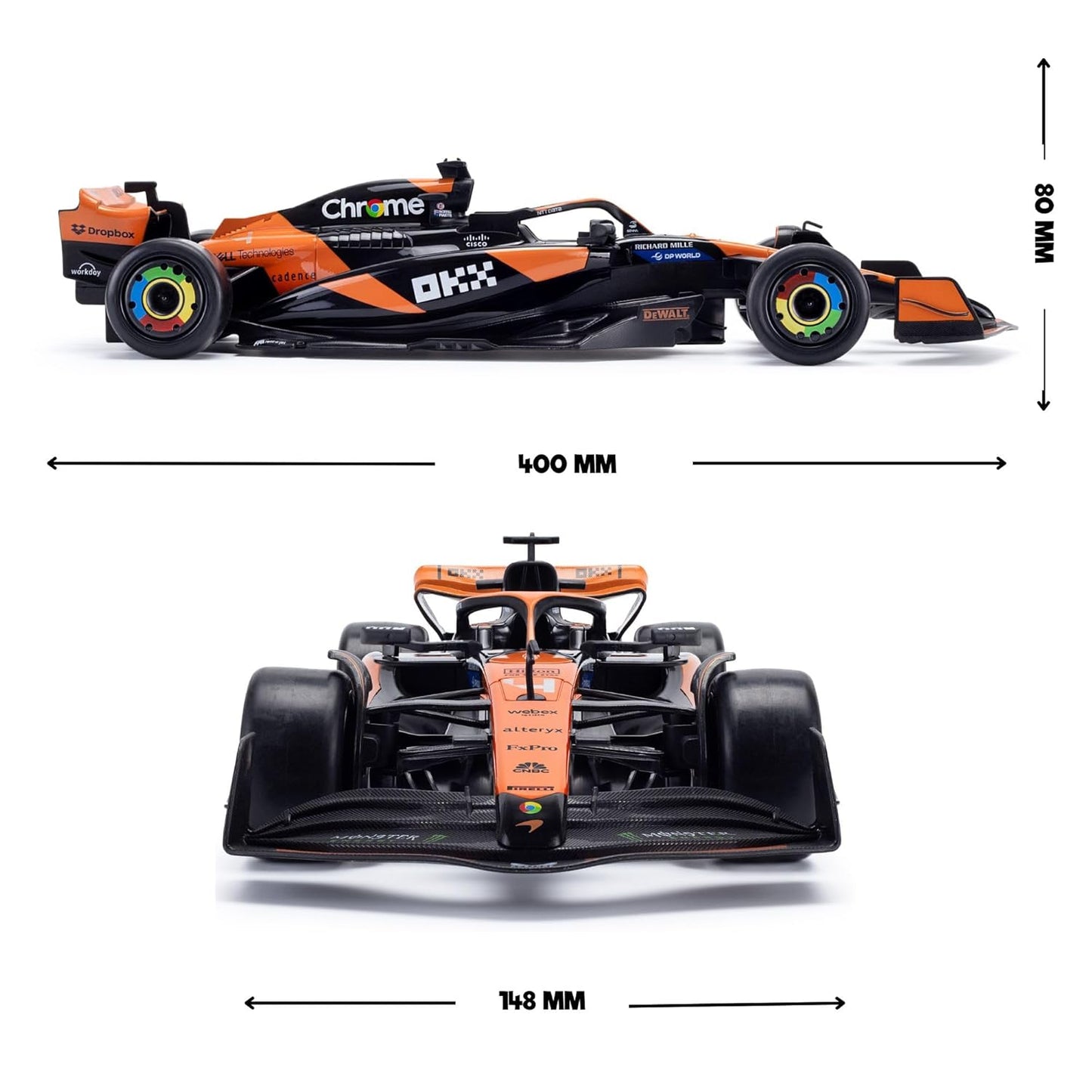 Licenced RC Car 1/12 Scale 2.4Ghz Remote Control Car for McLaren F1 MCL38 R/C Toy