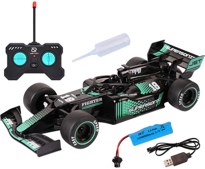 Formula 1 Racing Car Scale 1:18 with Smoke (Red or Green)