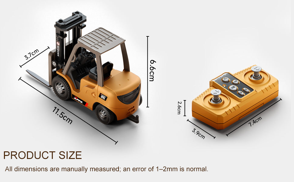 Mini Desktop Remote Control Forklift 1.64 Scale