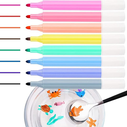 Magic Floating Pens For Doodle Making Water Erasable Markers Floating Ink Pen Set.(Assorted)