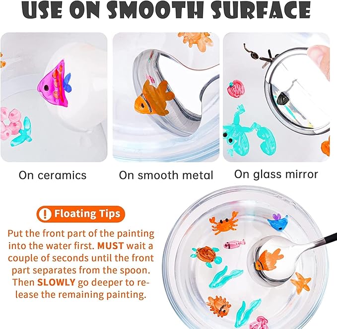 Magic Floating Pens For Doodle Making Water Erasable Markers Floating Ink Pen Set.(Assorted)