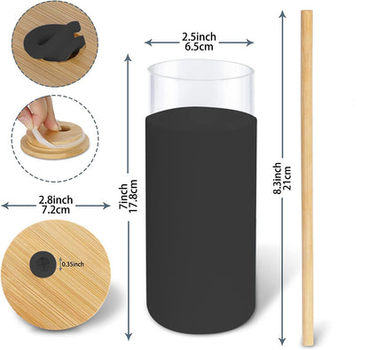 Glass Tumbler with Lid and Straw (1.5L)