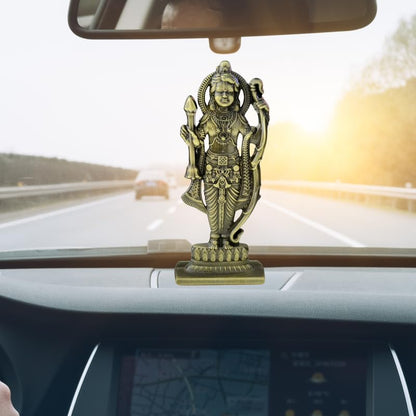 Ram Lalla Murti Statue in Ayodhya Mandir Idol Sculpture Showpiece for Mandir Home (Antique Gold) Bronze NewCarDash55
