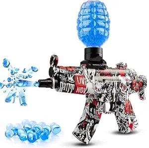 Gel Blaster Gun for Kids - Automatic Electric Water Bead Shooting Water Bomb Toy Gun | Outdoor Game Toy for Boys & Girls - Upto 300 Shots/min, 40-60 ft Range(Multicolor)