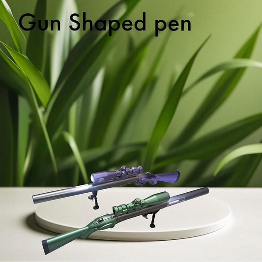 Gun Shape Gel Pen with Torch – Assorted (Pack of 1)