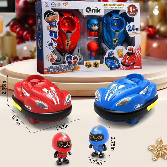 Go Kart Racing Car- 2 Player Dash RC Cars - rechargable