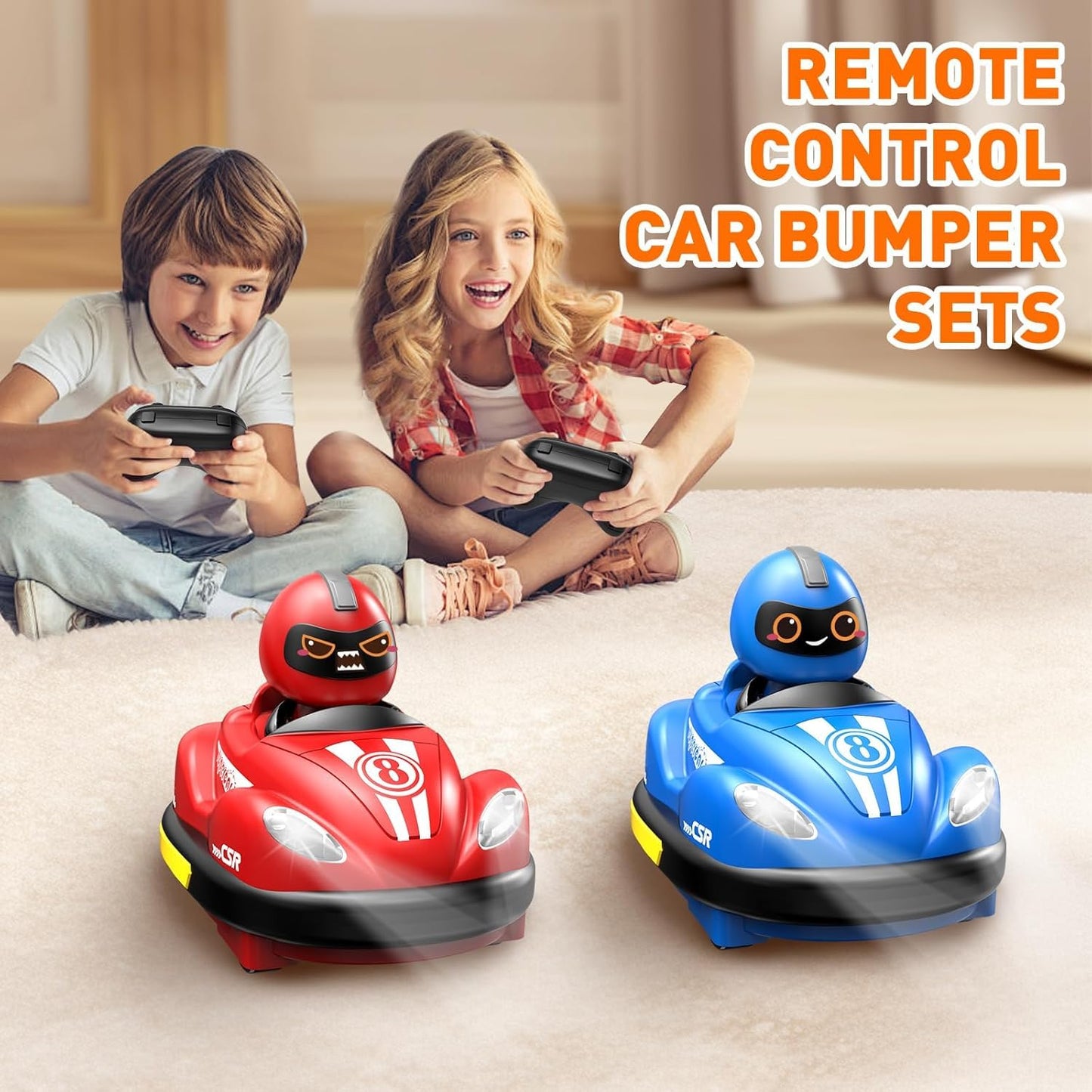 Go Kart Racing Car- 2 Player Dash RC Cars - rechargable