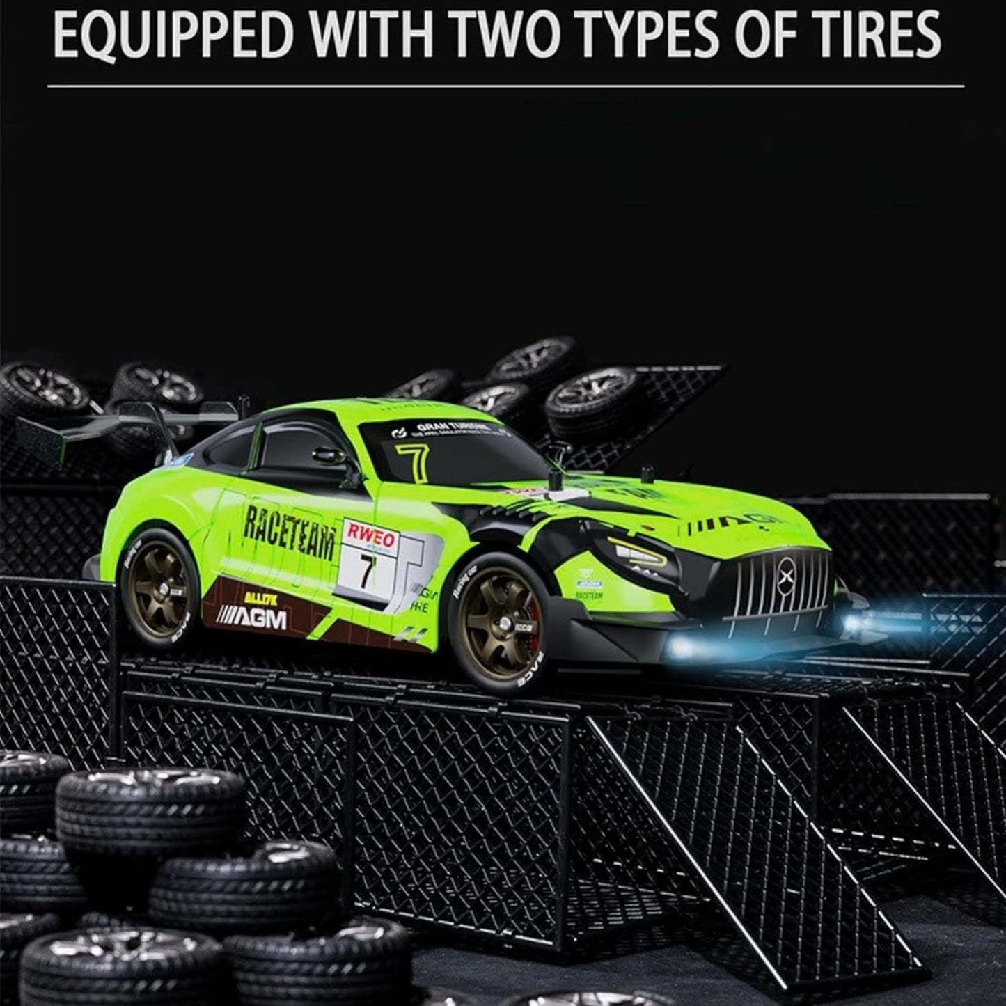 Professional 4WD RC Drift Car with Gyroscope ESP & Proportional Control
