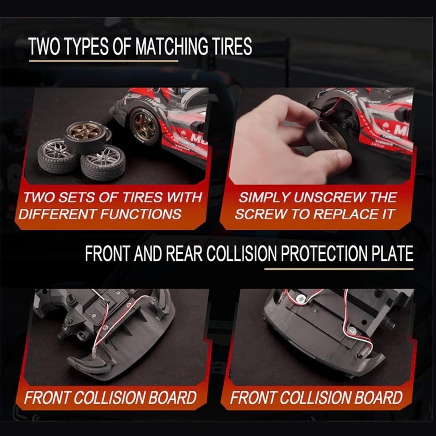 Professional 4WD RC Drift Car with Gyroscope ESP & Proportional Control
