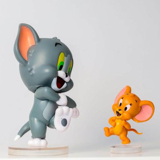 Tom & Jerry Action Figures - Limited Edition Gift for Kids & Adults, Cartoon Collectibles for Desk, Car Dashboard, Cake Decoration, Office & Study Table Set of 1
