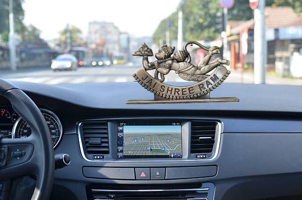 Idol Figure Statue for Showpiece Home Living Room Decor Office Desktop Decoration Car Dashboard, Kids Birthday Party Gift, Resin (Jai Shree RAM)
