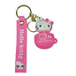 Hello Kitty Cup Design Keychain with Strap (Assorted Colours)