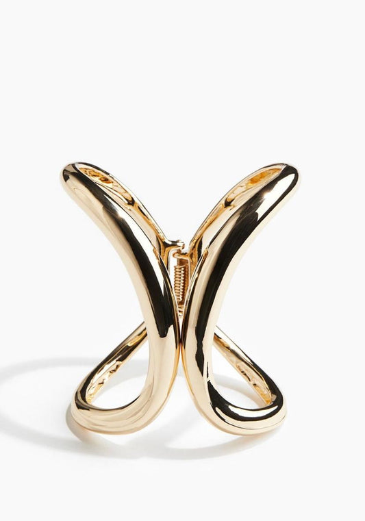 Hinged Cuff Bracelet (Gold)