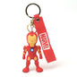 Assorted Iron man Keychain Of Famous Anime Keychain Key chain Rubber Silicone Action Character Key rings! Perfect for Bag Charm,Keychain For Girls, Car, Bike Gifting & Anti-Rust