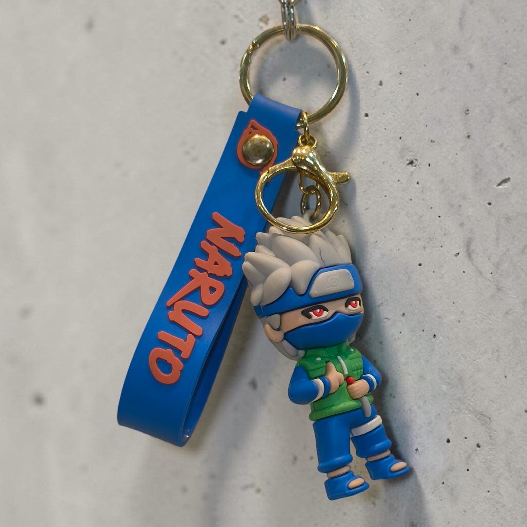 Naruto Silicone Character Keychain | Soft Rubber Keyring for Bags & Keys