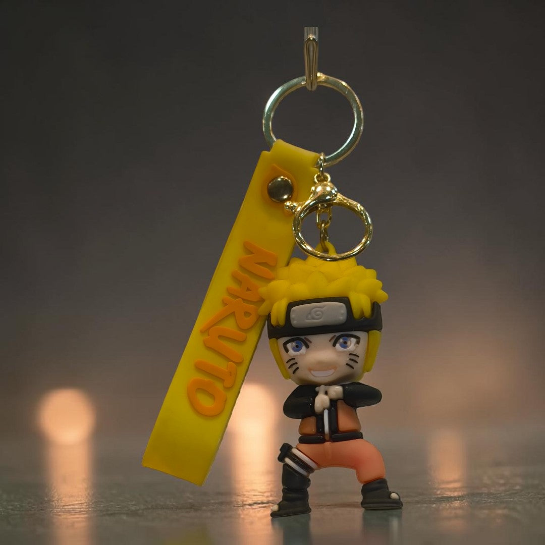 Anime Silicone Character Keychain | Soft Rubber Keyring for Bags & Keys