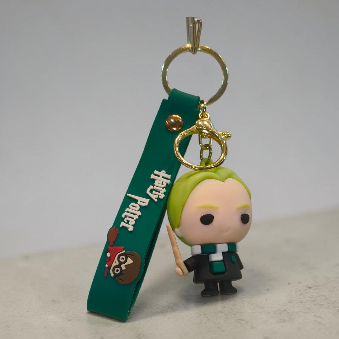 Harry Potter Silicone Character Keychain | Soft Rubber Keyring for Bags & Keys