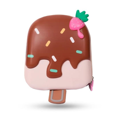 3D Ice Cream Hard Case Backpack for Kids – Cute Lightweight Hardshell Bag for Boys & Girls, Toddlers, Kindergarten, School, Picnic, Travel