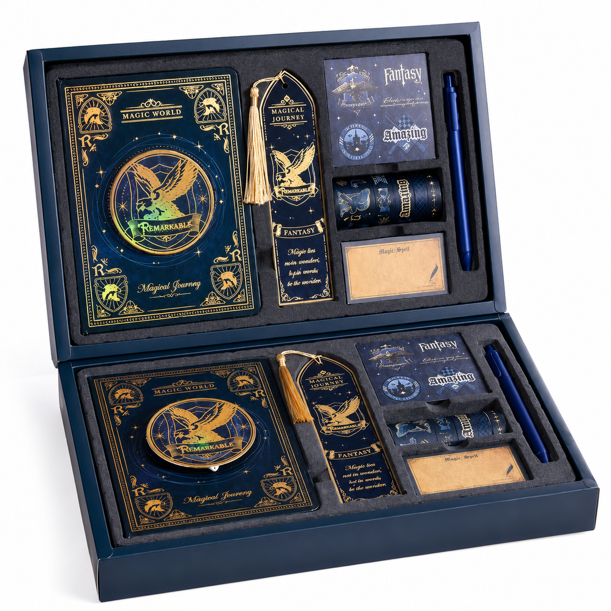 Qnik Magic Maker Journaling Kit with Notebook & Accessories- Blue