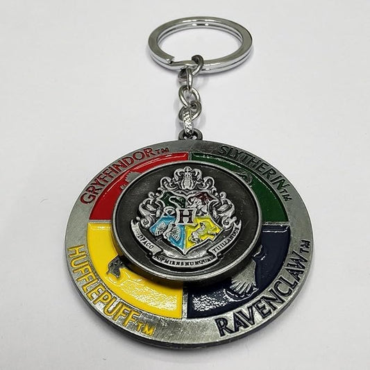 Rotating Metal Keychain for Car & Bike | Metallic Rotating Unique Keychain Keyring for Gifting